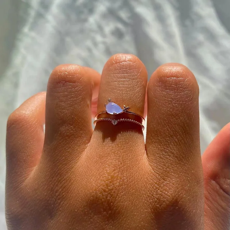 Новые модные милые циркониевые медные кольца с морским животным крабом