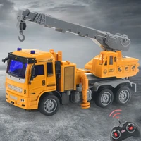 creative engineering vehicle toy electric remote control crane dump truck model classic plastic car toy supplies