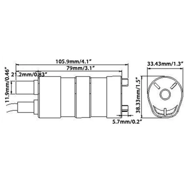 

DC 12V 5M 600L/H Flow Rate Brushless Fountain Motor Submersible Water Pump