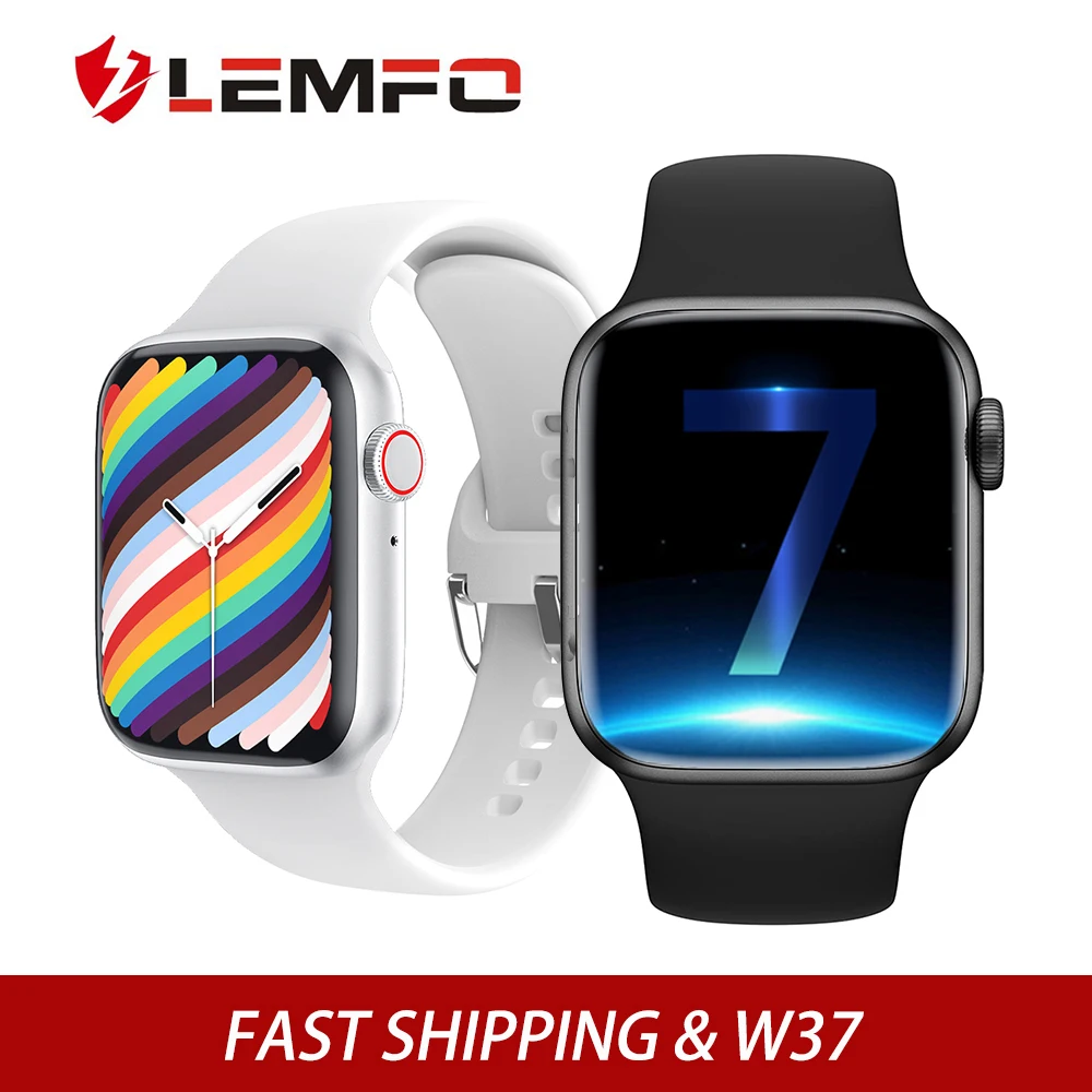 Смарт часы LEMFO W37 IP68 Водонепроницаемые с поддержкой Bluetooth для звонков PK HW22 HW16 IWO W46