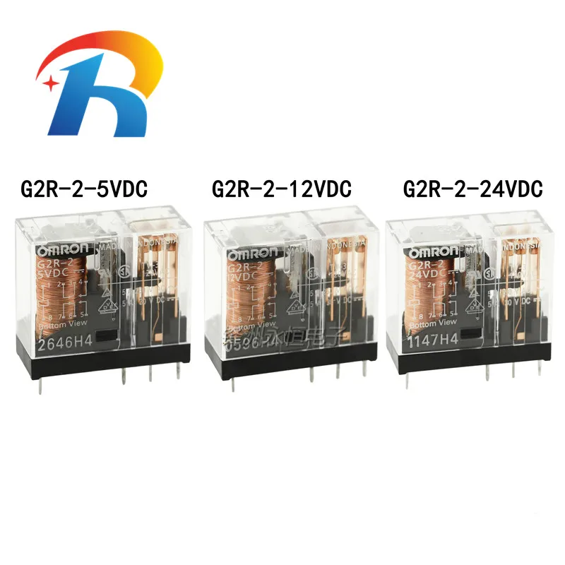 Бесплатная Доставка 10 шт. 100% Новинка Оригинал G2R-2-5VDC G2R-2-12VDC G2R-2-24VDC DC5V / 12V 24V Omron Реле