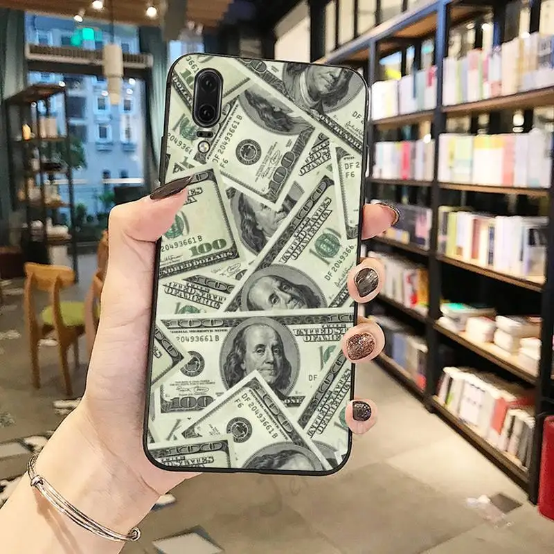 

Money Dollars Bill Cash fashion pattern high quality Phone Case For Huawei honor Mate P 10 20 30 40 Pro 10i 9 10 20 8 x Lite