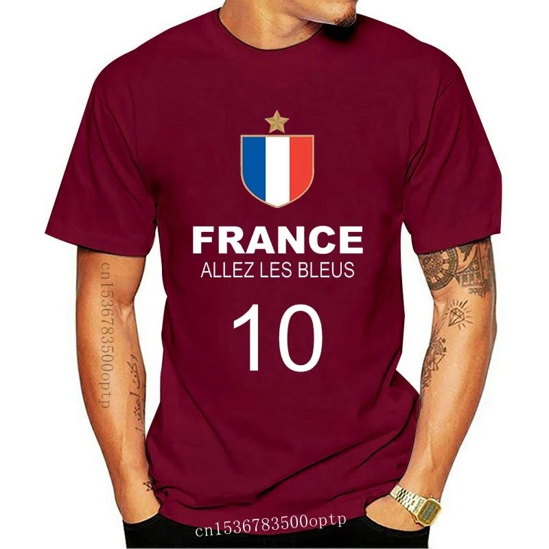 

Лидер продаж 2020, Мужская футболка для французского футбола, футболки, летняя футболка
