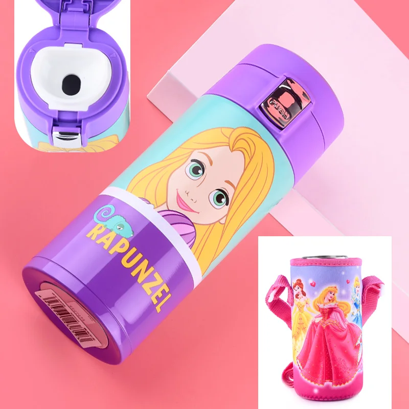 350 мл disney мультфильм детские чашки 304 кружка из нержавеющей стали портативная Герметичная Бутылка для детей милая вакуумная посуда для напитков - Цвет: 04