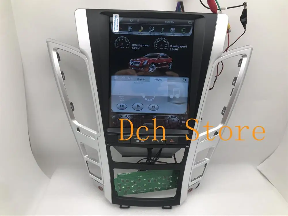 10 4 дюймовый вертикальный экран Tesla Style Android 9 0 автомобильный DVD плеер GPS для Cadillac Old