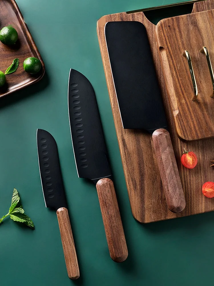 

Кухонный нож, бытовой Набор ножей для шеф-повара, из нержавеющей стали, очень острый нож для нарезки мяса
