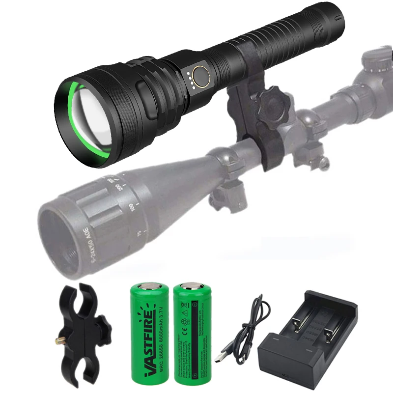 Водонепроницаемый масштабируемый охотничий фонарик для кемпинга и рыбалки