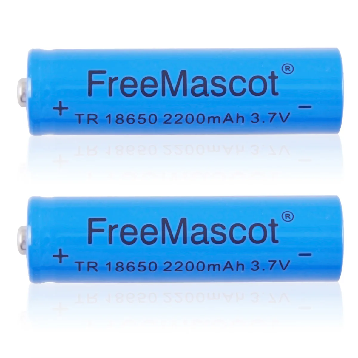 

CWLASER FreeMascot 3.7V 2200mAh TR 18650 Rechargeable Li-ion Battery (2 pcs) (Blue)