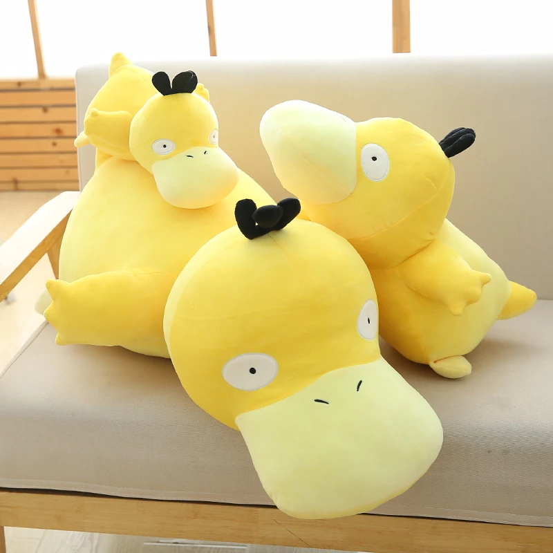 Psyduck Плюшевые игрушки большая желтая утка милая мультяшная мягкая подушка
