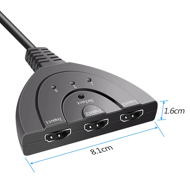 Мини кабель на 3 порта 1080 B 4K * 2K P|Кабели HDMI| |