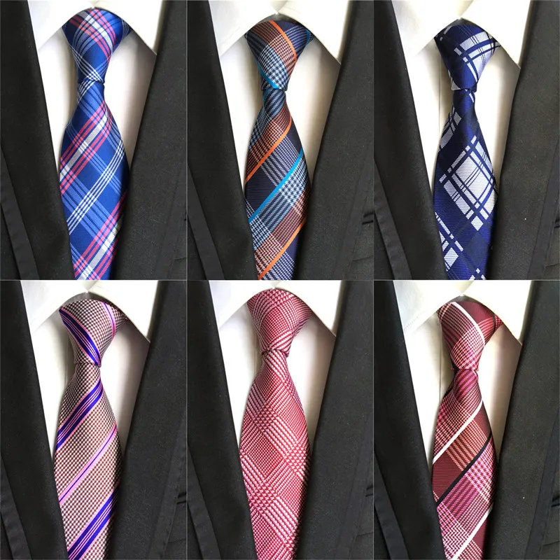 Галстук Пейсли для мужчин шелковый галстук 8 см синий однотонные Галстуки