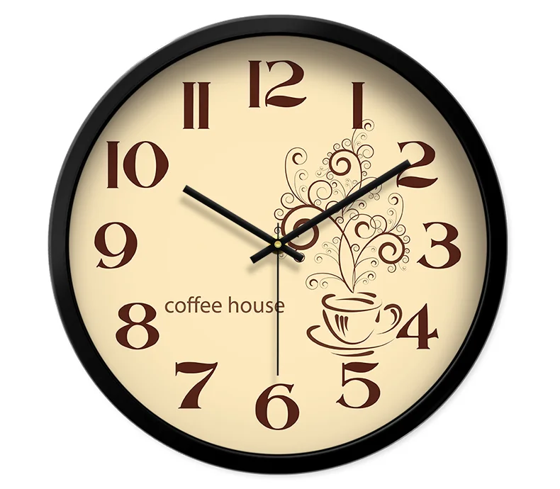 

Metal Modern Wall Clock Vintage Living Room Simple Metal Clocks Wall Kitchen Bedroom Mute Orologio Parete Home Decor ZB5WC