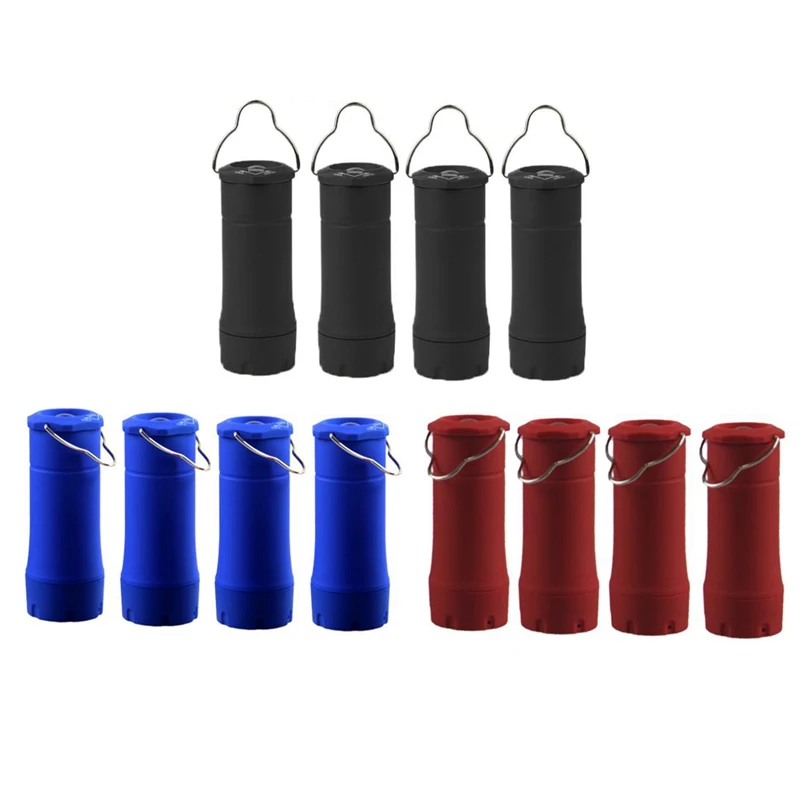 

4 шт. Пластик Фонарик светодиодный масштабируемой мигающий Кемпинг Фонари для открытого напольного шатера подвесной светильник с 3 режимам...