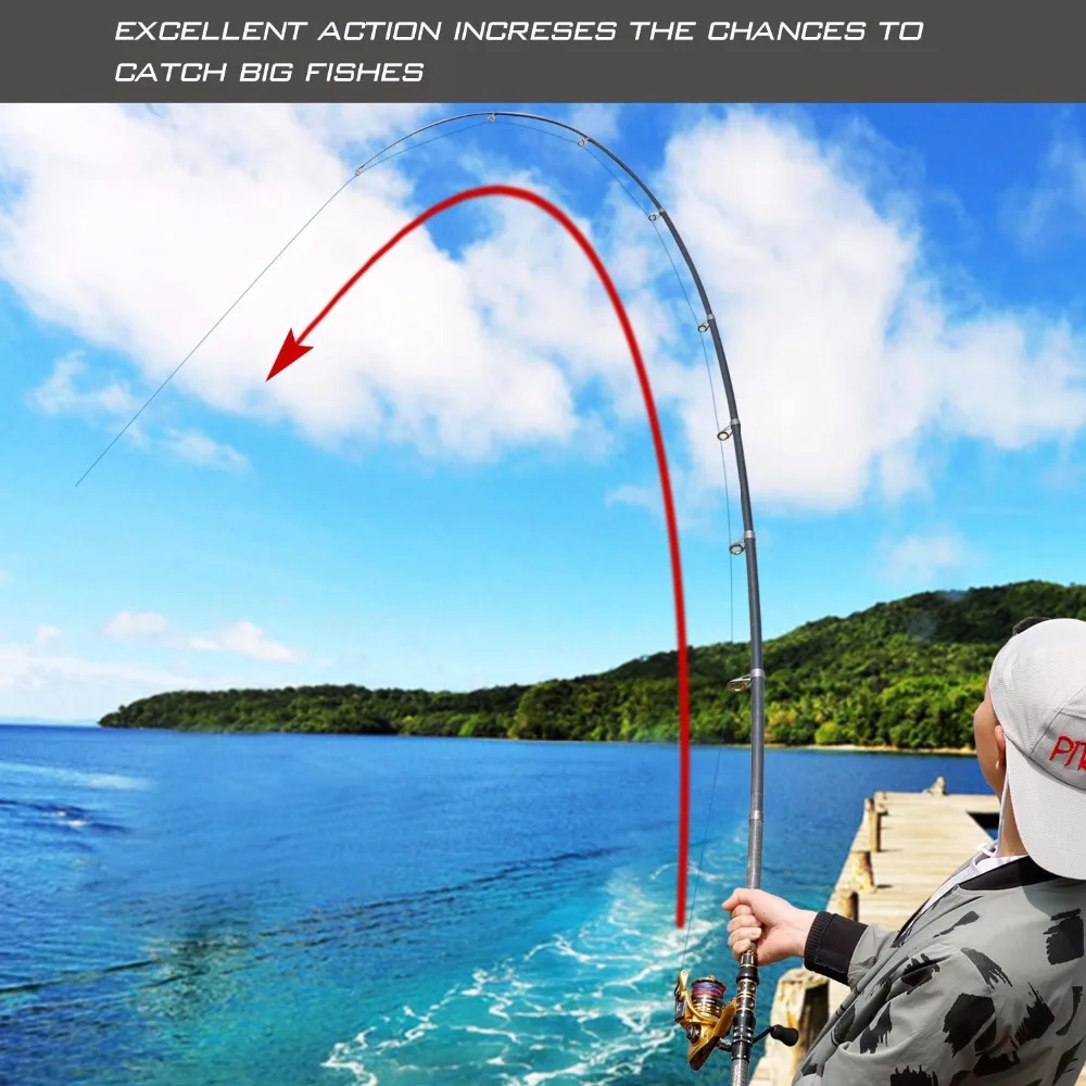 Sougayilang Buy 1 Get Free The Same Paragraph 1.5m Fishing Rod Ultraligh Carbon Fiber Material Spinning Pole De Pesca |