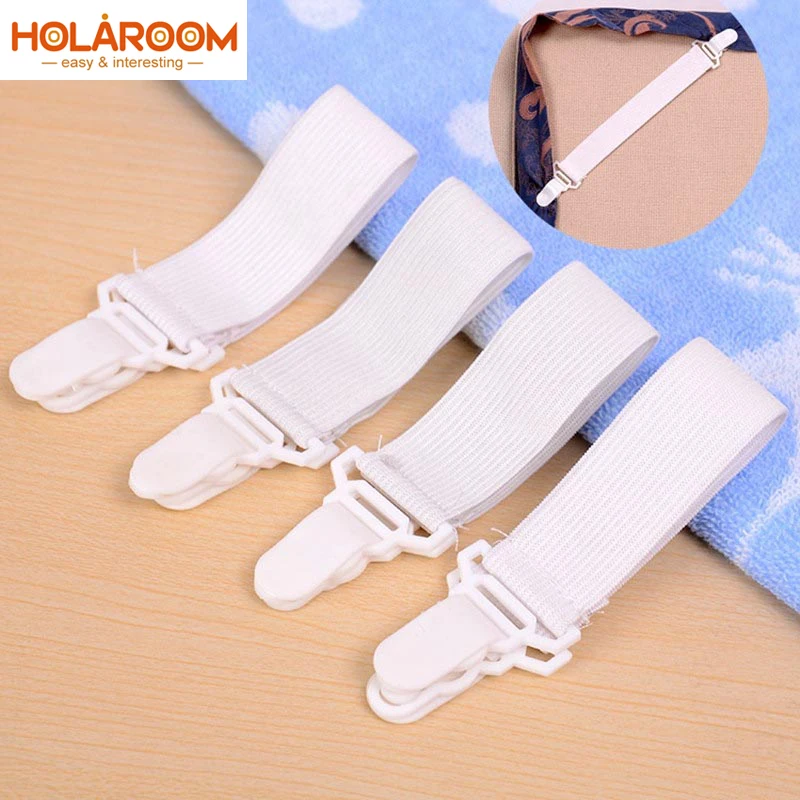 4 шт. нейлоновые застежки для простыней Нескользящие|Простыня| |