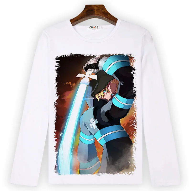 Футболка для косплея пожарной силы футболка с принтом ширры кусакабе