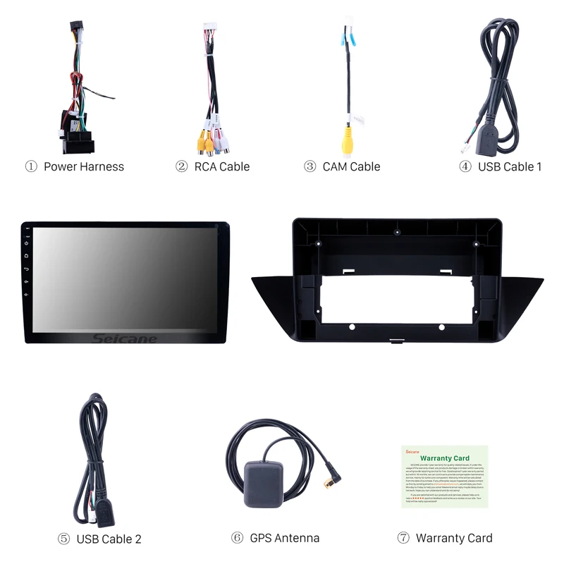 Автомобильный GPS навигатор Seicane Android 10 0 API29 для 2009 2013 BMW X1 E84 радио 1 дюймов HD 1024*600