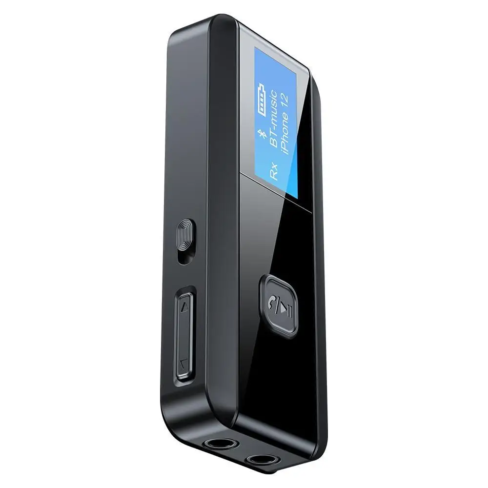 

Приемник-передатчик Bluetooth 5,0 2-в-1, беспроводной вспомогательный аудиоадаптер, USB-ключ, ЖК-дисплей