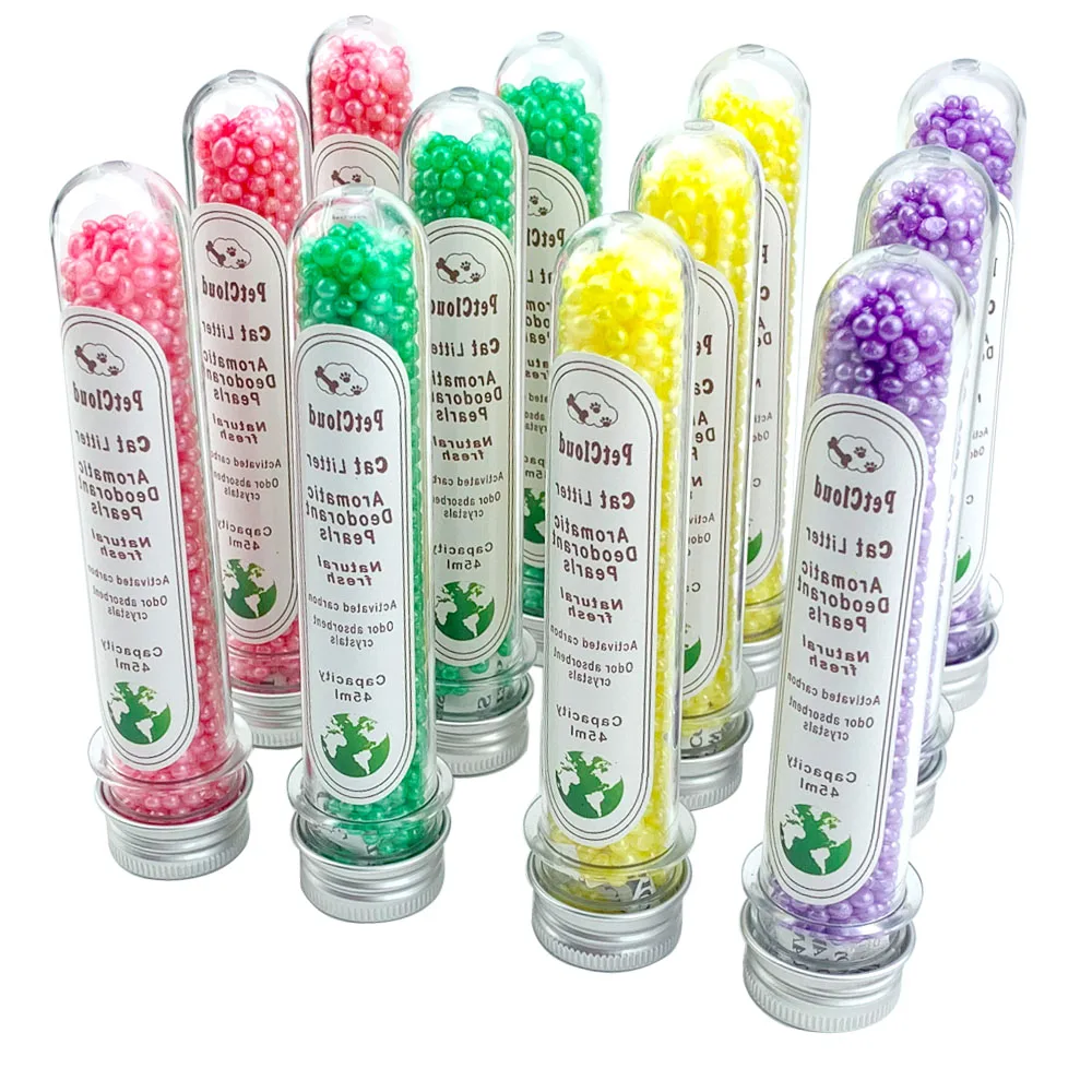 4 ароматических кошачьего туалета дезодорирующие шарики запах активированный