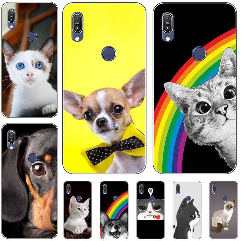 Чехол для телефона Asus Zenfone Max Shot Plus M2 ZB634KL 6 26 чехол 3D рельефный узор мягкий ТПУ s Coque |