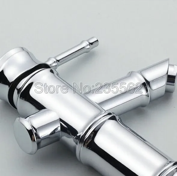 Полированный хромированный однорычажный смеситель с одним отверстием для