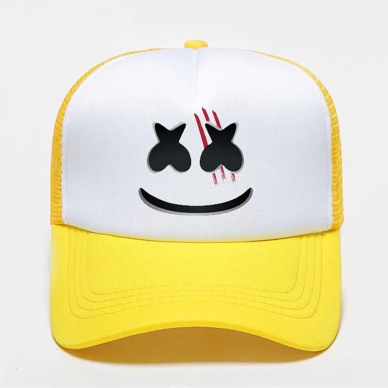 Хлопковые сахарные шляпы Marshmello Dj периферийная бейсболка Солнцезащитная Черная кепка поло шляпы bone avicii хип-хоп casquette gorras