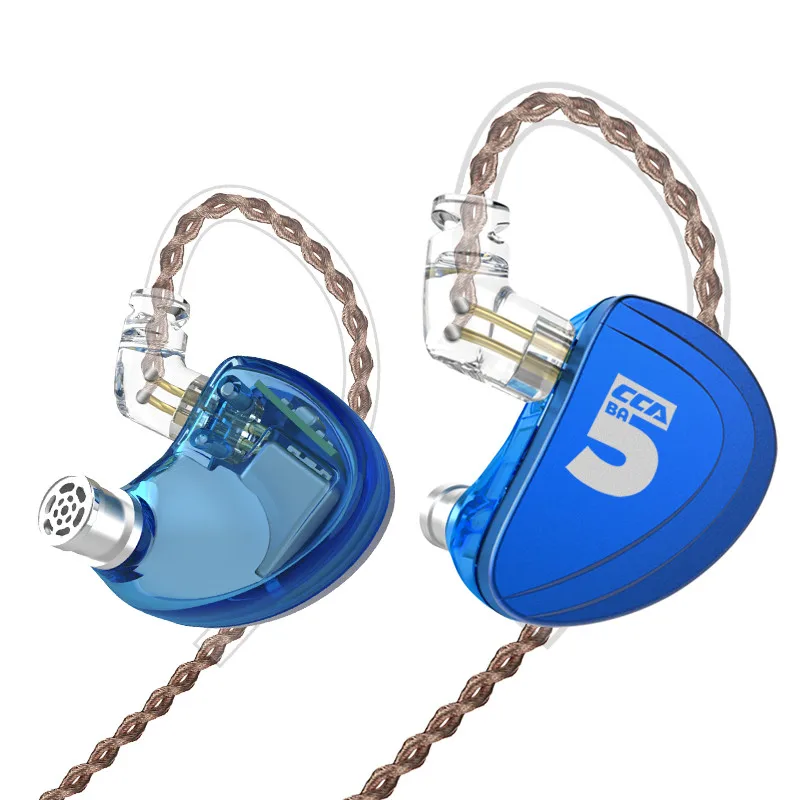 CCA A10 десять блок уравновешенного якоря проводной регулируемых наушников с 0 75 мм