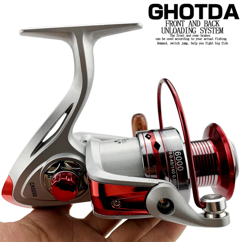 

Рыболовная спиннинговая катушка 1000-6000, передаточное число 5,2: 1/4.7:1, Рыболовная катушка для ловли карпа в соленой и пресной воде