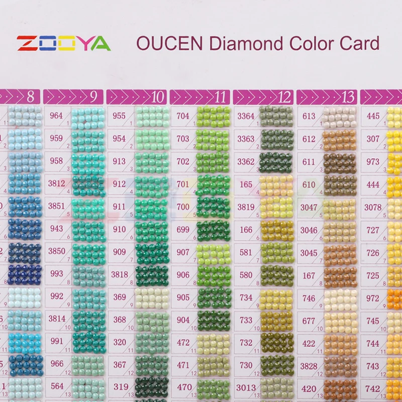 

Diamond Color Card Color Contrast Full Range 447 Dmc Rhinestone Color Identification Card Square/Round Diamond Comparison 6sk06