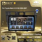 Автомагнитола EKIY T7 DSP 6G + 128G Android 10 для Toyota Mark II 9 X100 2000-2007, мультимедийный видеоплеер, GPS-навигация, 2 Din, стерео