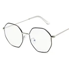 Винтажные антибликовые полигональные оправы для глаз для женщин классические нестандартные металлические оправы для очков мужские очки для чтения