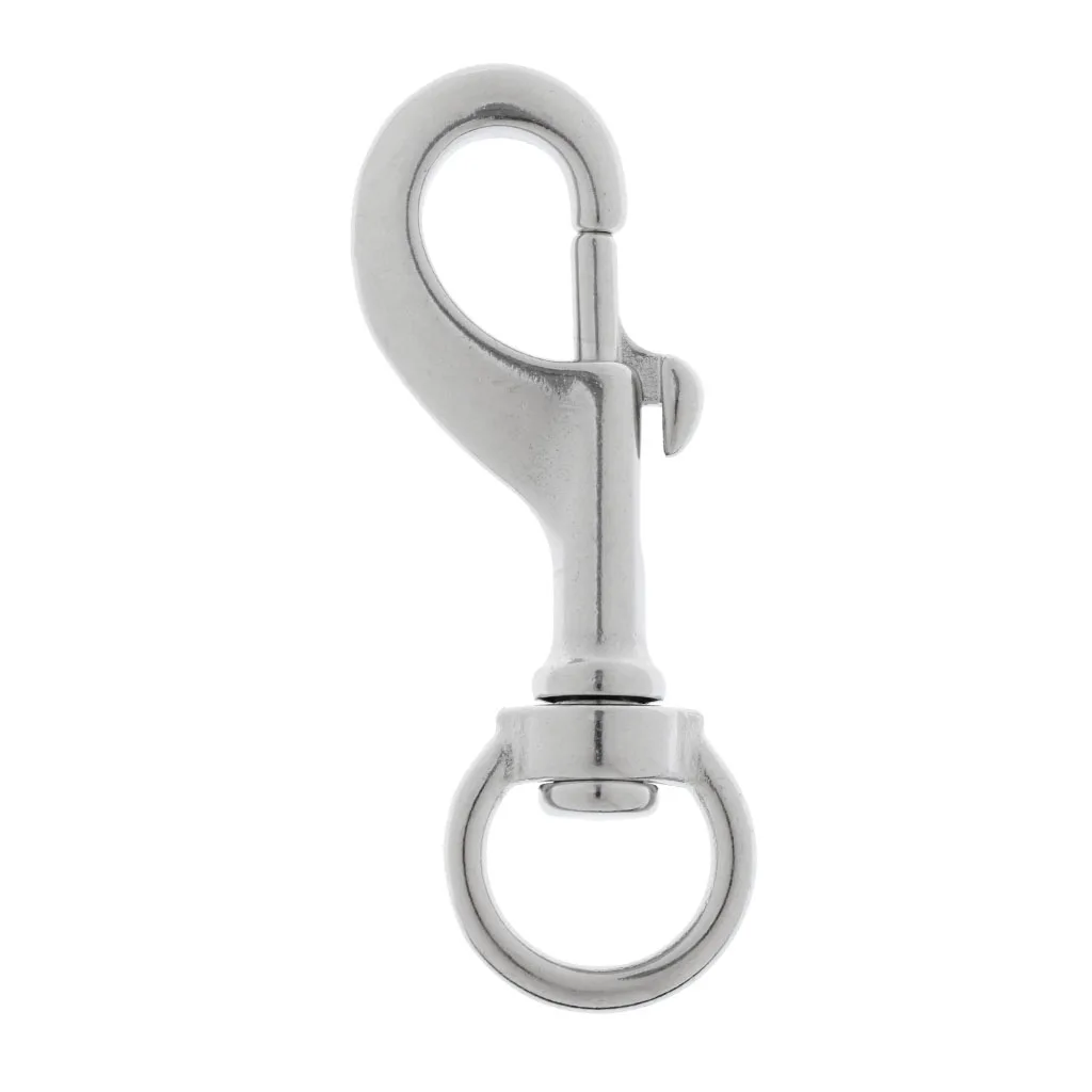 

4x Scuba Diving Stainless Steel Hook Single End Bolt Buckle Metal Clip 68mm
