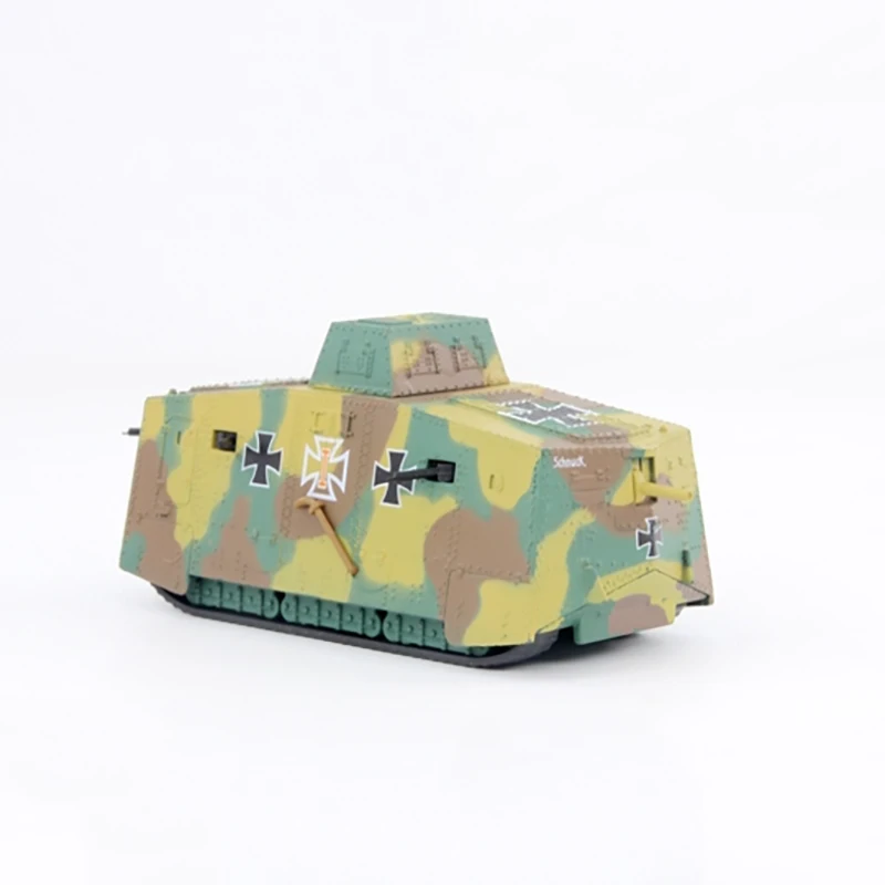 Diecast 1:72 German A7V Armored Vehicle World War I Tank Simulation Alloy Static Finished Model Collectibles Gifts & Toys | Игрушки и
