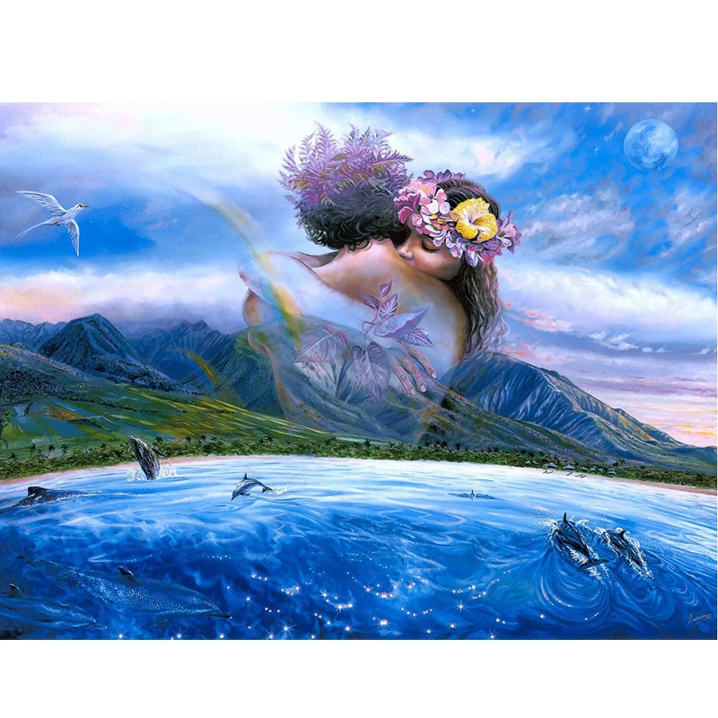 Набор для рисования по номерам на холсте с надписью Love | Дом и сад