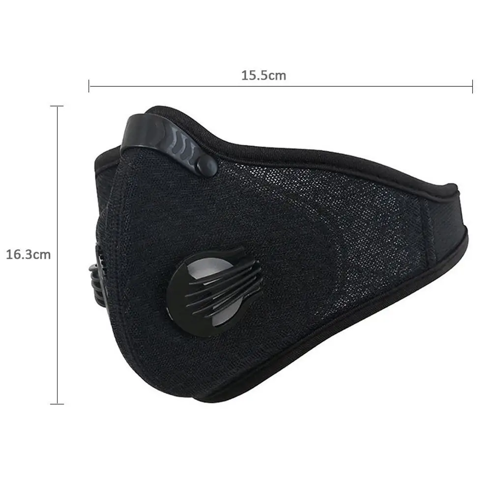 

Breathable Mesh Bicycle Mask Dust Smog Windproof Wear-resistant Protective Nylon Mesh Bike MTB Cycling Half Face Mask