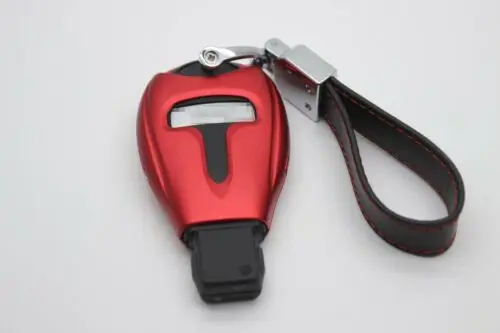 

Aluminium Alloy Remote Key Fob Case Red Cover For Dodge RAM Jeep Chrysler 200 car accessories