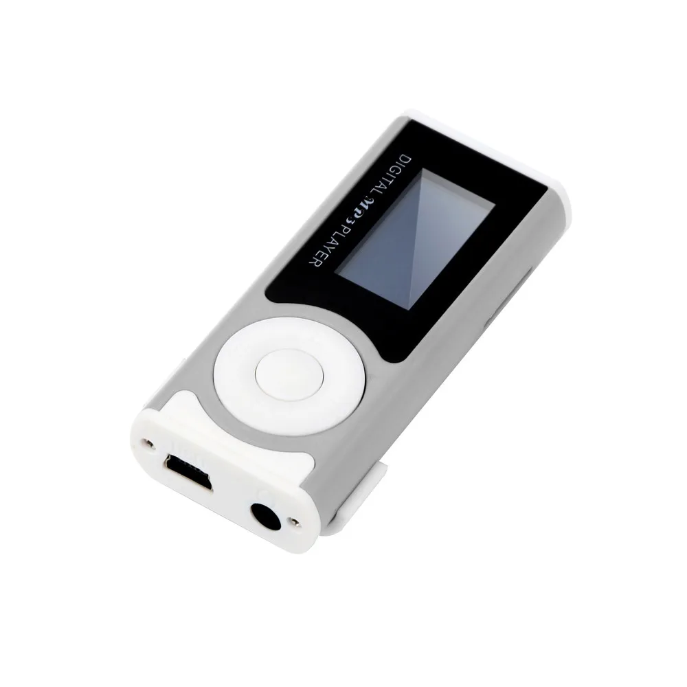 USB мини MP3 плеер ЖК-экран Поддержка 32 ГБ Micro SD TF карта Малый Объем мобильный диск для хранения функция