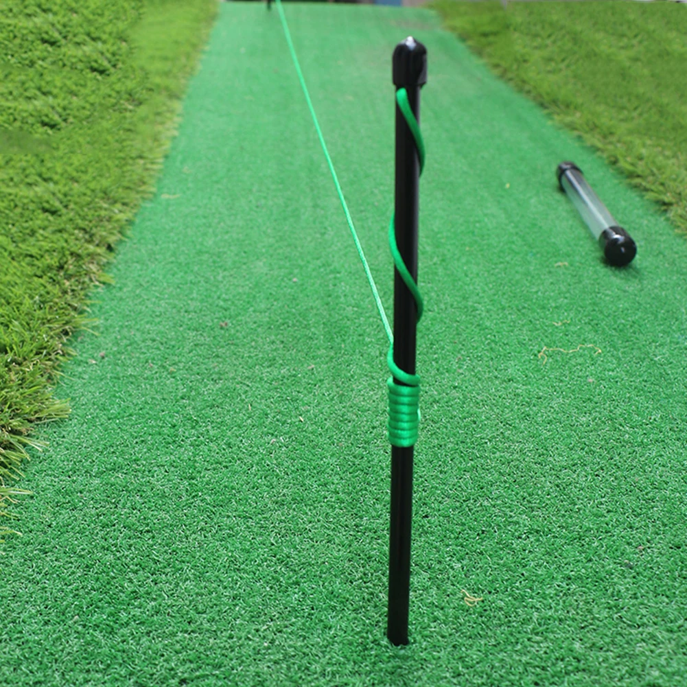 

Solid Direction Practice Grass Lawn Professional Training Aids Golf Alignment Stick Scores Fiberglass Indoor Outdoor String Peg