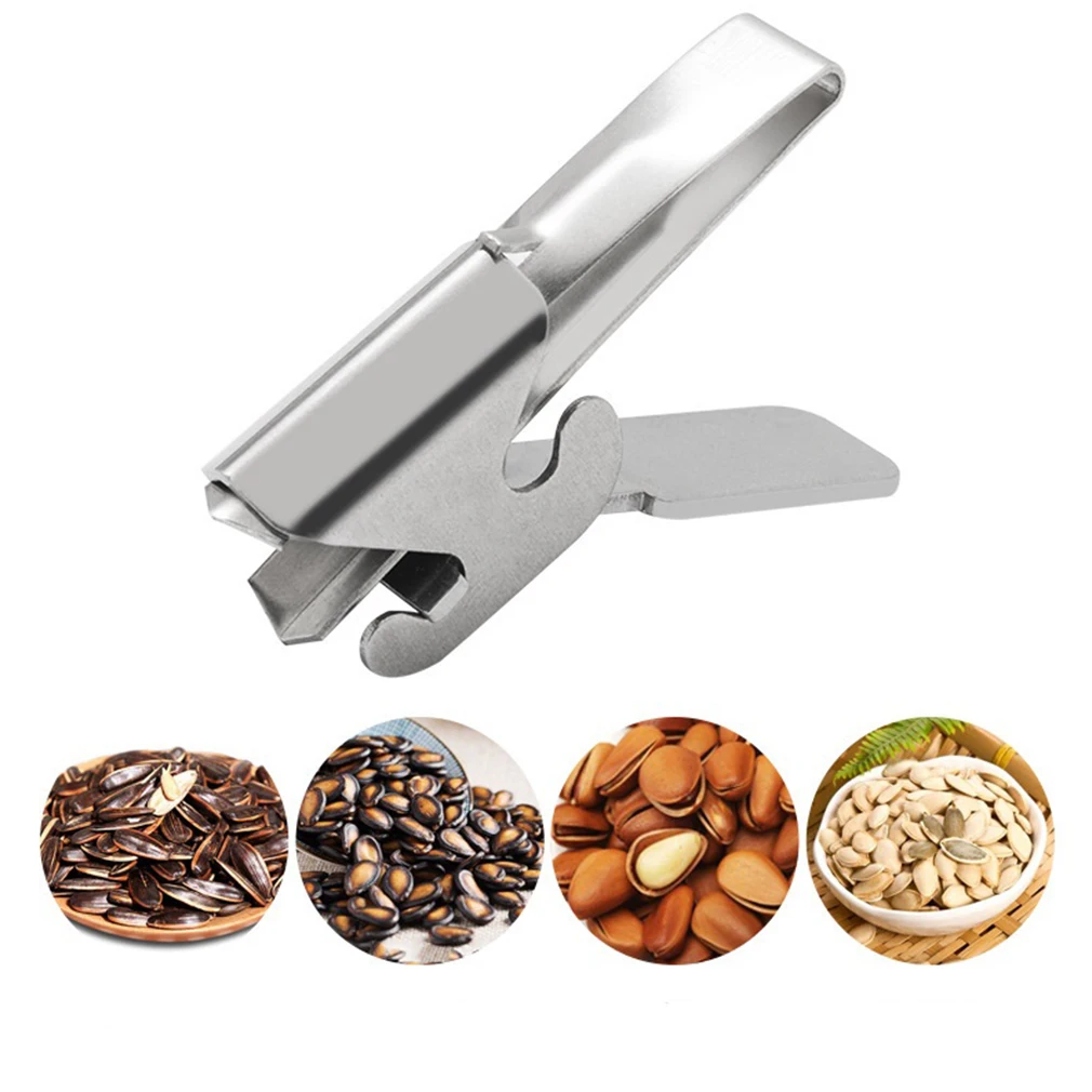

HandTool Stainless Steel Nut Sheller Peanut Pincers Melon Seeds Opener Sunflower Seeds Peeler Walnut Plier Clamp Nutshell Pliers