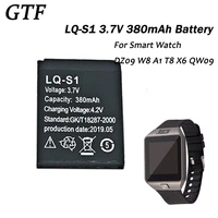 2pc5pcs lq s1 380mah smartwatch rechargeable li ion polymer battery for smart watch hlx s1 dz09 w8 t8 a1 v8 x6 cells lq s1