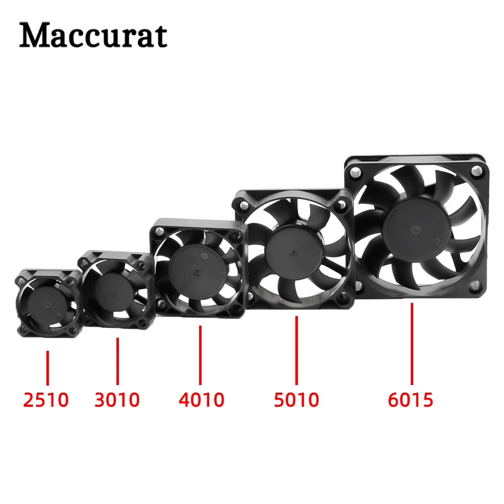 Охлаждающий Турбовентилятор 5015/4010/4020/3010, 12 В/24 В для 3D-принтера