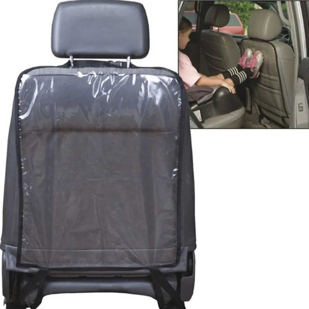 Cubierta de protecci&oacute;n para el respaldo del asiento del cuidado del coche cubierta protectora para ni&ntilde;os limpieza transparente almohadilla Anti-Kick accesorios de autopartes-3