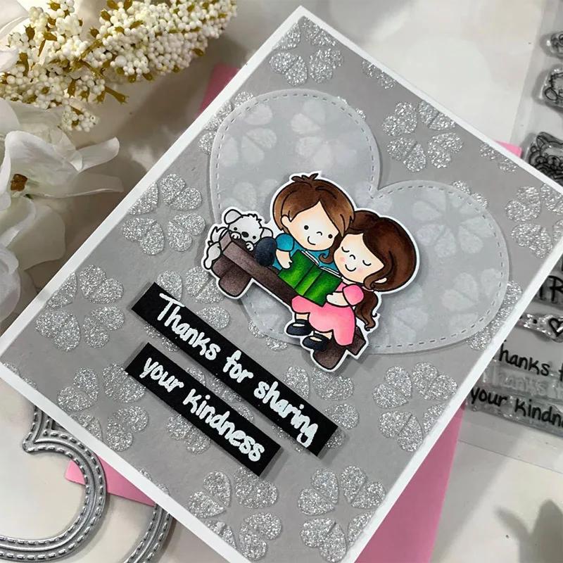 Пустотелые сердца для вас металлические режущие штампы скрапбукинга 2020 тисненые