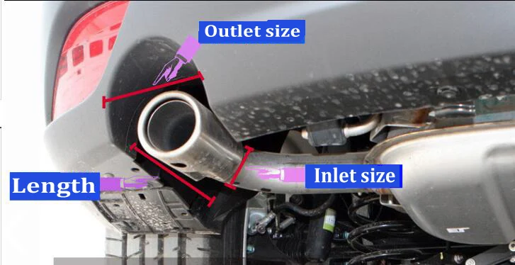 Одна деталь Akrapovic выхлопные наконечники из углеродного волокна для мотоцикла выхлопные трубы для автомобиля универсальный глушитель выхлопной трубы выхлопная труба