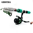 1,8-3,6 м фидерное удилище комбинированное углеродное телескопическое спиннинговое удилище набор катушек для короткого путешествия лодочная удочка