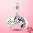 Браслет Pandora из серебра 925 пробы с надписью Forever Love to the Moon and Back