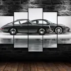 Порше 911 купе черный 5 шт. настенный художественный холст HD Печать плакаты картины для гостиной домашний декор картины украшение