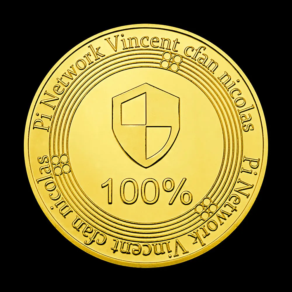 Коллекционные серебряные позолоченные Сувениры и подарки Pi Network Винсент кфан