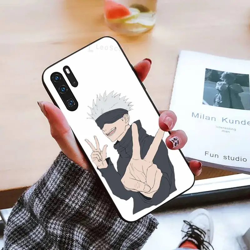 

Anime jujutsu kaisen gojo satoru Phone Case For Huawei honor Mate P 9 10 20 30 40 Pro 10i 7 8 a x Lite nova 5t