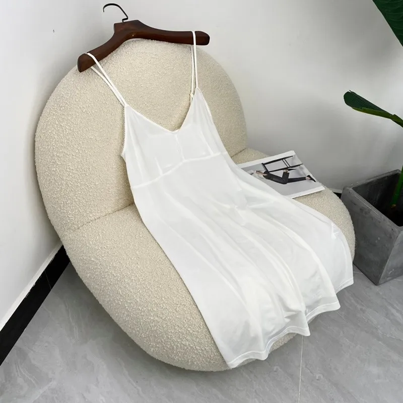 

2021 Women Summer Fashion High Quality White Linen Tiered Wave Cut Midi Dresses for Ladies 2 Pieces with Narrow Waist Belt